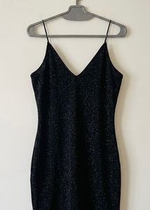 H&amp;M Black Shimmer Mini dress