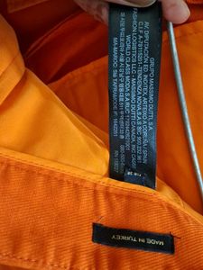 Bright Orange Flared Trousers
