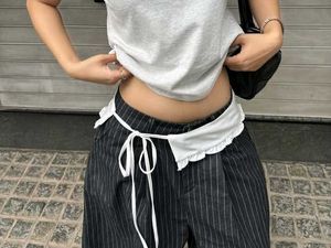 waist cute white belt