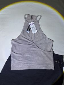 Sparkly Halter Neck Top