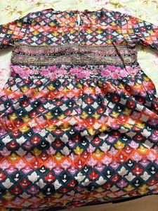 Boho Floral Print Kurti