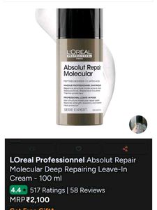 L'Oreal Absolut Repair Molecular Leave-In Cream