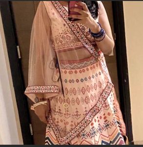 Multicoloured Tarun Tahiliani Copy Lehenga Set
