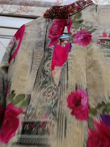 Beautiful Designer Floral Print Ethnic Gown