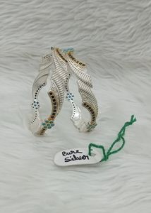 Beautiful Bangles 💫pure Silver (wt:26.800g)