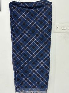 Blue Plaid Skirt