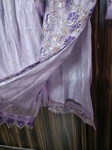Lilac Embroidered Eid Dress Set