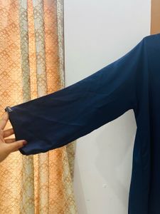 simple  Navy Blue abaya