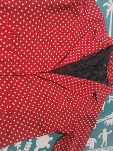Red Polka Dot Blazer