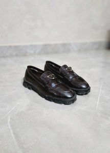 Designer Brown Leather Loafers