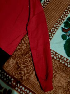 aesthetic Red Hoodie