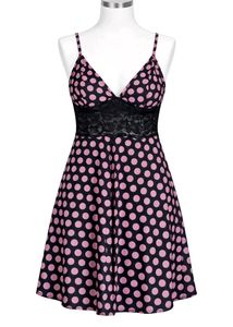 Polka Dot Mini Night Dress