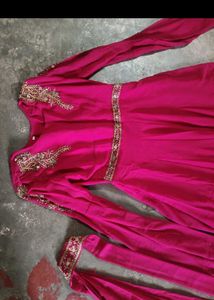 Elegant Pink Anarkali Gown