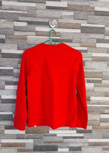 Red graphic print Long Sleeve Shirt for boys