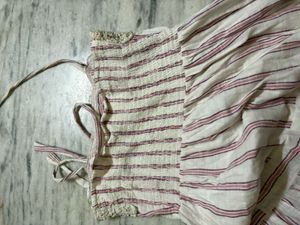 Tiered Striped Maxi Dress