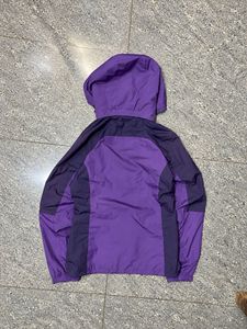 Purple Colorblock Technical Windbreaker Jacket
