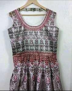 Embroidered gown with Dupatta