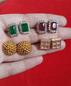 Assorted Stud Earrings Set