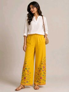 Embroidered Yellow Pant 💛