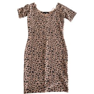 GUESS Chic Leopard Print Bodycon Dress