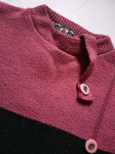Stylish Color Block Knit Sweater