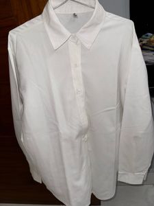 Classic White Button-Up Shirt