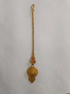 Gold plated silver Maang Tikka