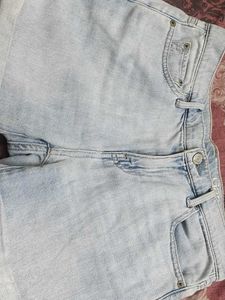 Light Wash Denim Shorts