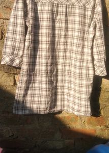 Plaid Tunic Shirt