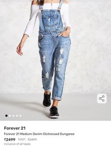 Forever 21 Denim Overalls