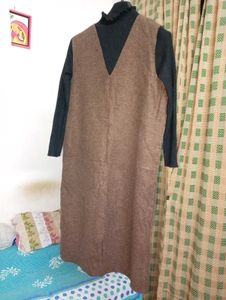 Korean Midi Dress for Winter