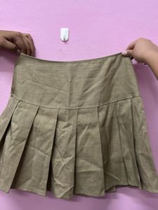 Pleated Mini Skirt