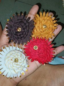 74 Pcs Decorative Handmade Flowers Combo