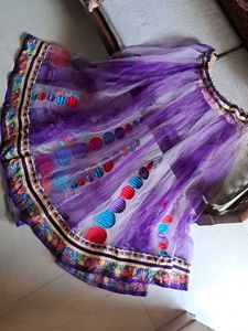 Beautiful Purple Ethnic Skirt