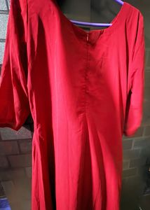 Maroon  Embroidered Gown