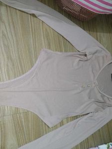PrettyLittleThing Pink Henley Bodysuit
