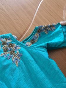 Anarkali Kurta And Pant Set For Girls