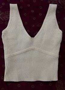 Ribbed V-Neck Tank Top