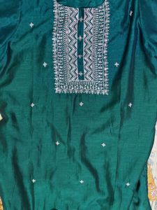 Elegant Teal Kurta Set with Dupatta