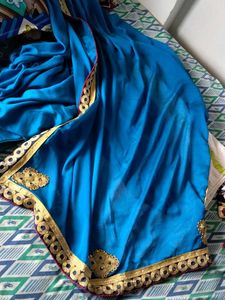Elegant Navy Blue saree &amp; blouse