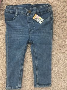 Grey  and Denim Jeans