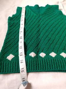 Handmade Winter Clothing Knitted Sweater Vest Top