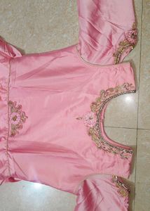 Elegant Pink Ethnic Gown
