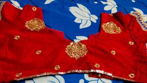 Red Embroidered Blouse