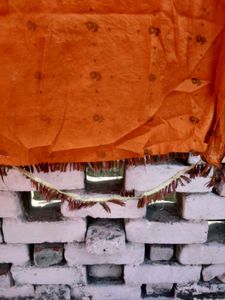Combo Orange Dupatta with Dark Print