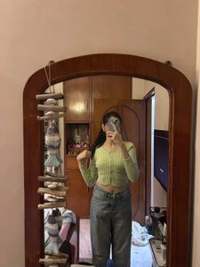 Green Knit Cardigan