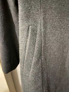 Elegant Grey Wool Blend Coat