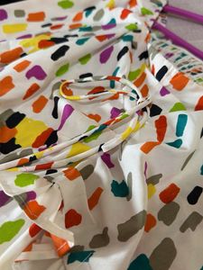 Vibrant Abstract Print Top