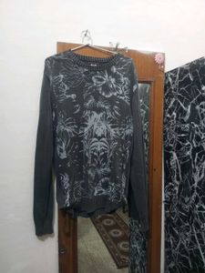 Floral Print Sweater