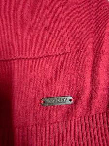 Roadster  Maroon And Navy Blue Striped Pullover